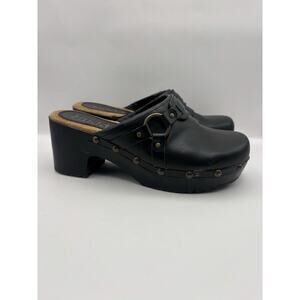 Mudd Y2K Chunky Black Platform Clogs Women Size 8